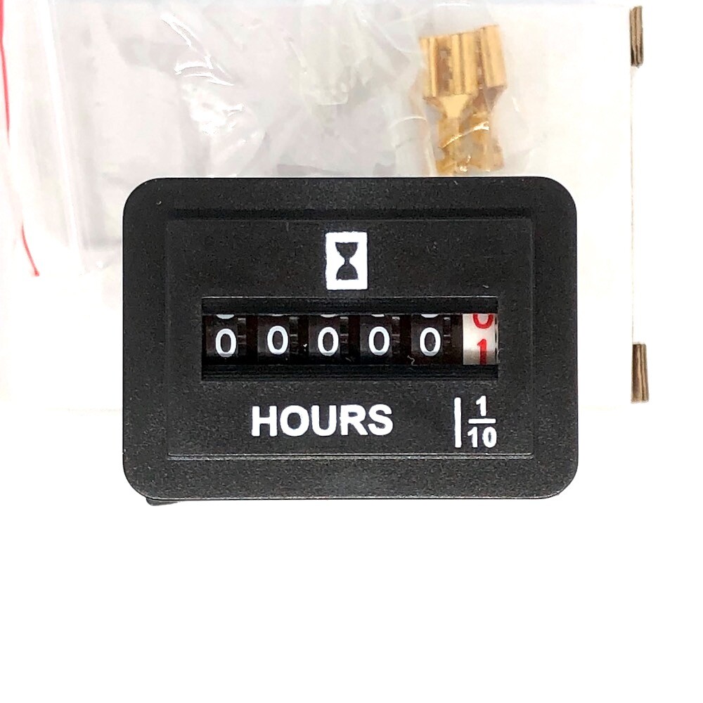AC110-250V DC6-80V 6-Digit Display Electromechanical Engine Hour Meter Counter