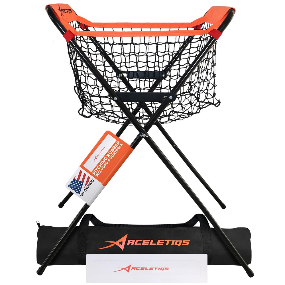 Baseball Softball Portable Batting Practice Ball Caddy, Use During Training a...