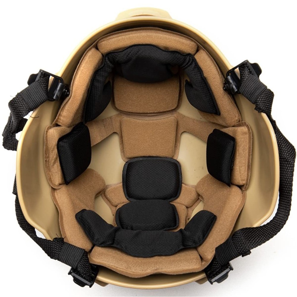 Tactical Airsoft Helmet Memory Foam Pad Padding Protective One Size, Black