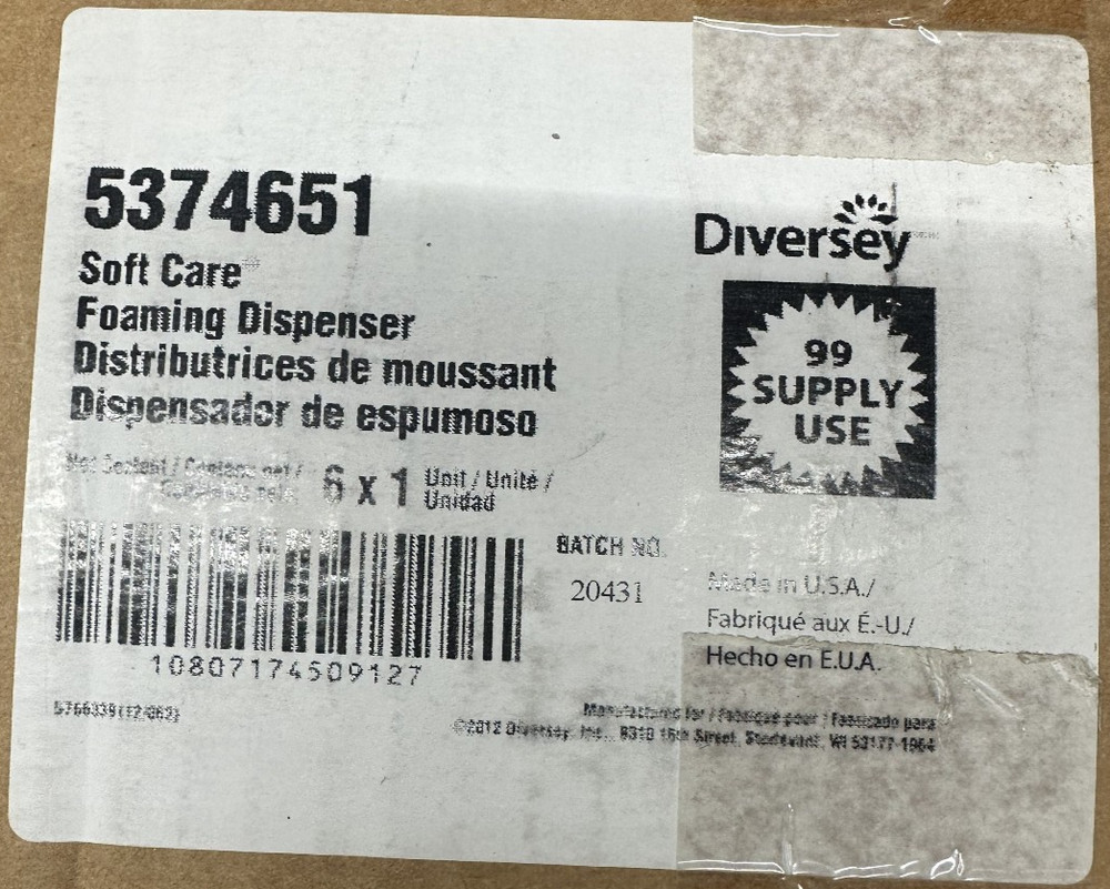 Diversey Soft Care Foaming Dispenser