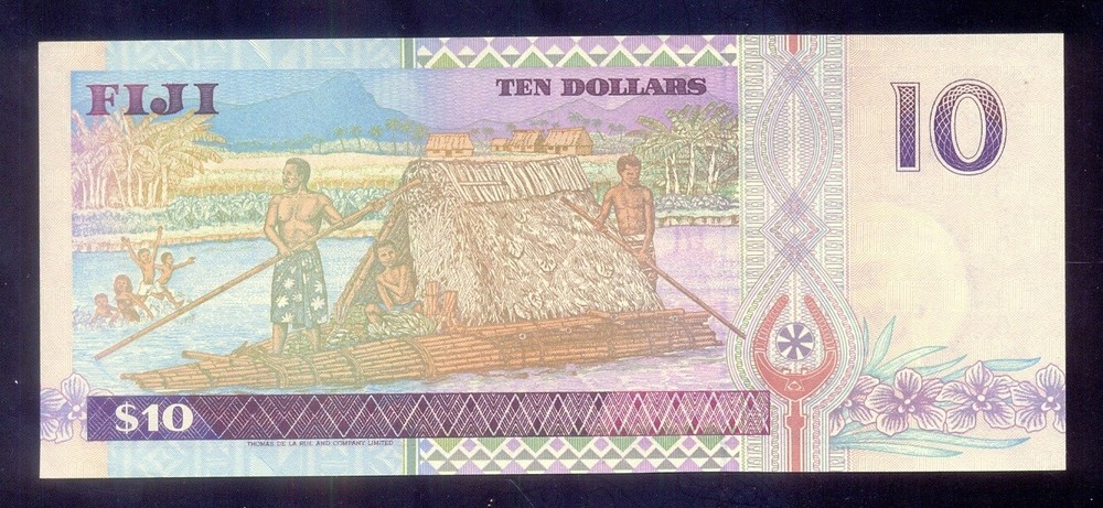 Fiji 10 Dollars ND(1996) P98b UNC