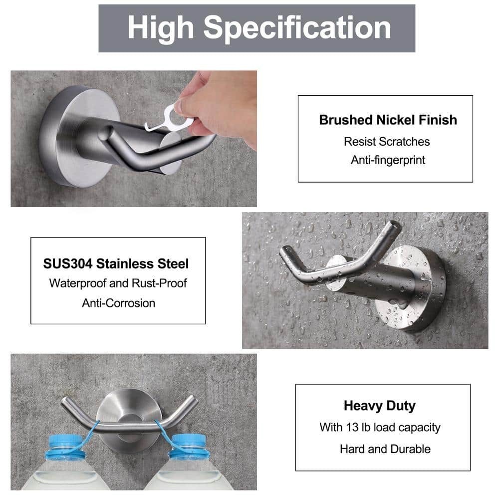Double Robe Hook 304 Stainless Steel