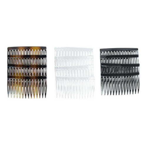 Scunci Plastic Side Hair Combs, Multicolor, 12 Count