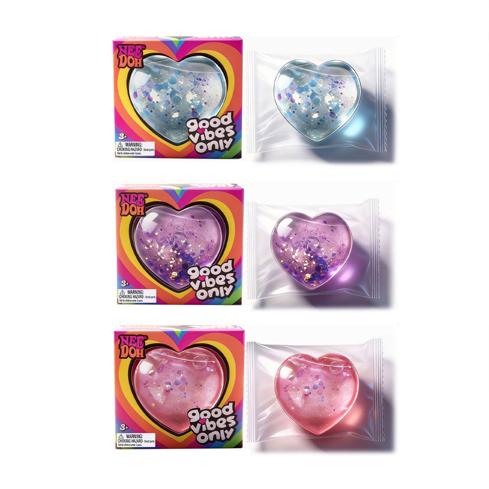 Glitter Heart Squishy Toy