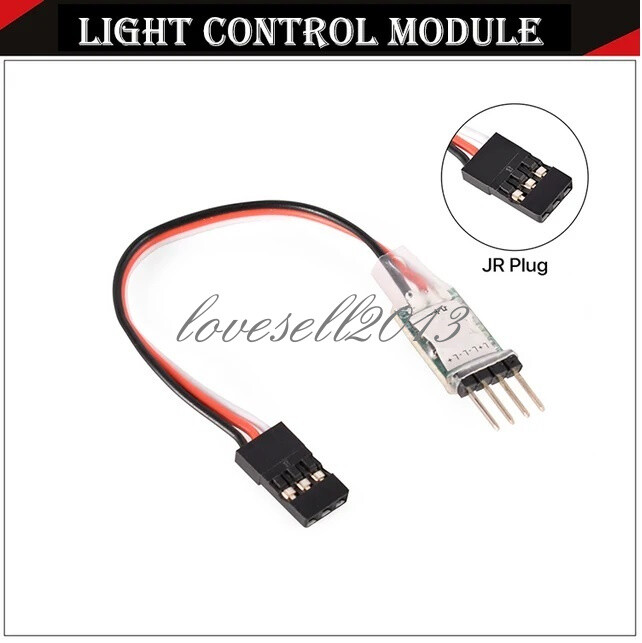 3CH LED Lamp Light Controller Switch Panel System Turn on/Off JR Plug for RC Car