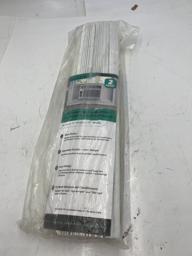 Forestchill Window Air Conditioner Side Panel with Double Layer White Universal