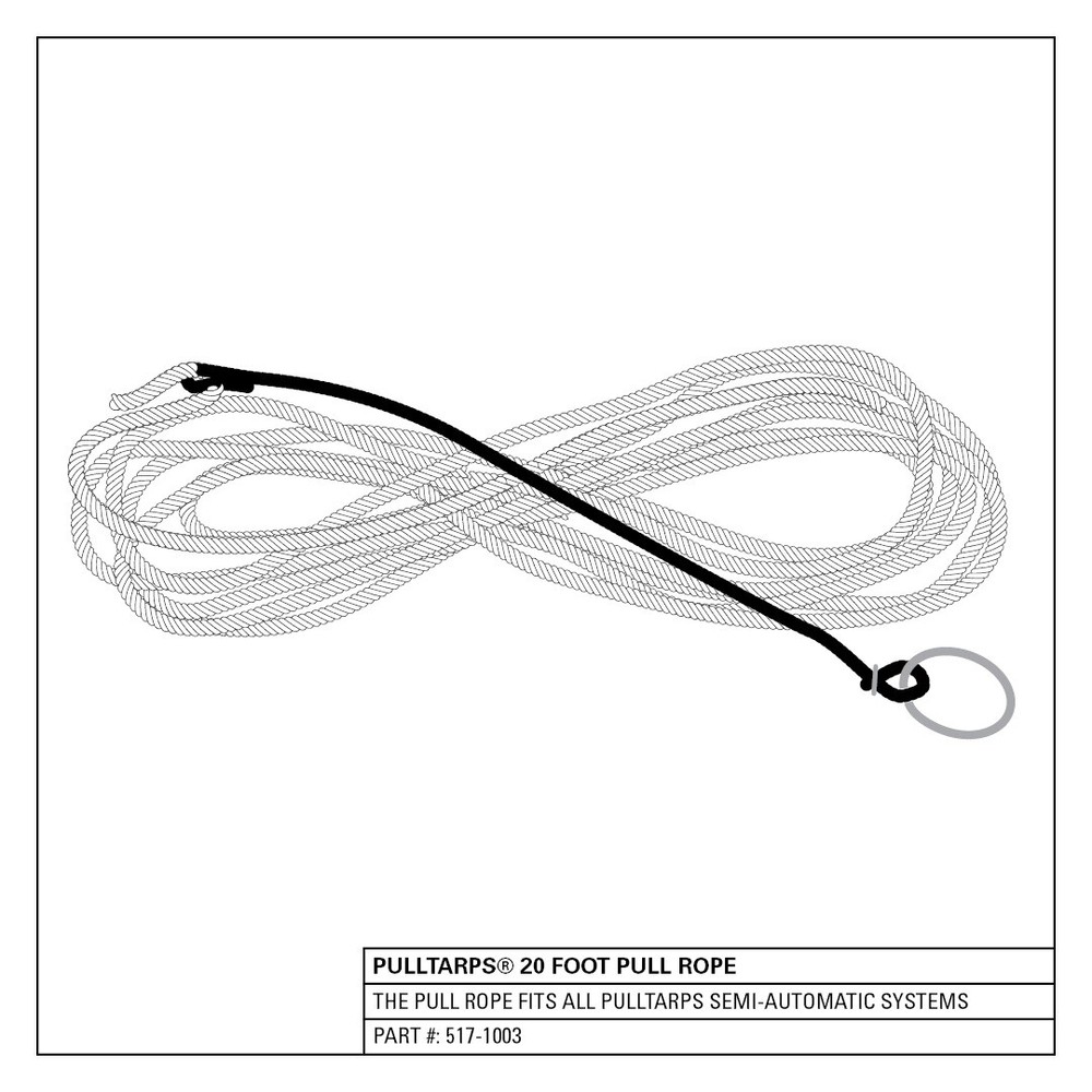 20’ Pull Rope For Trailer Tarps