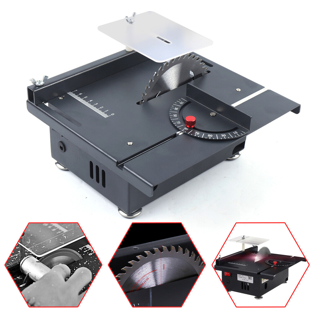 Mini Table Saw Electric Precision Bench Saw Small Woodworking Cutting Tool DIY