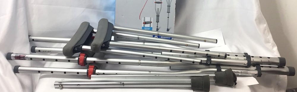 CVS Universal Crutches for Users 4'7” to 6'7”Tall 300lbs.