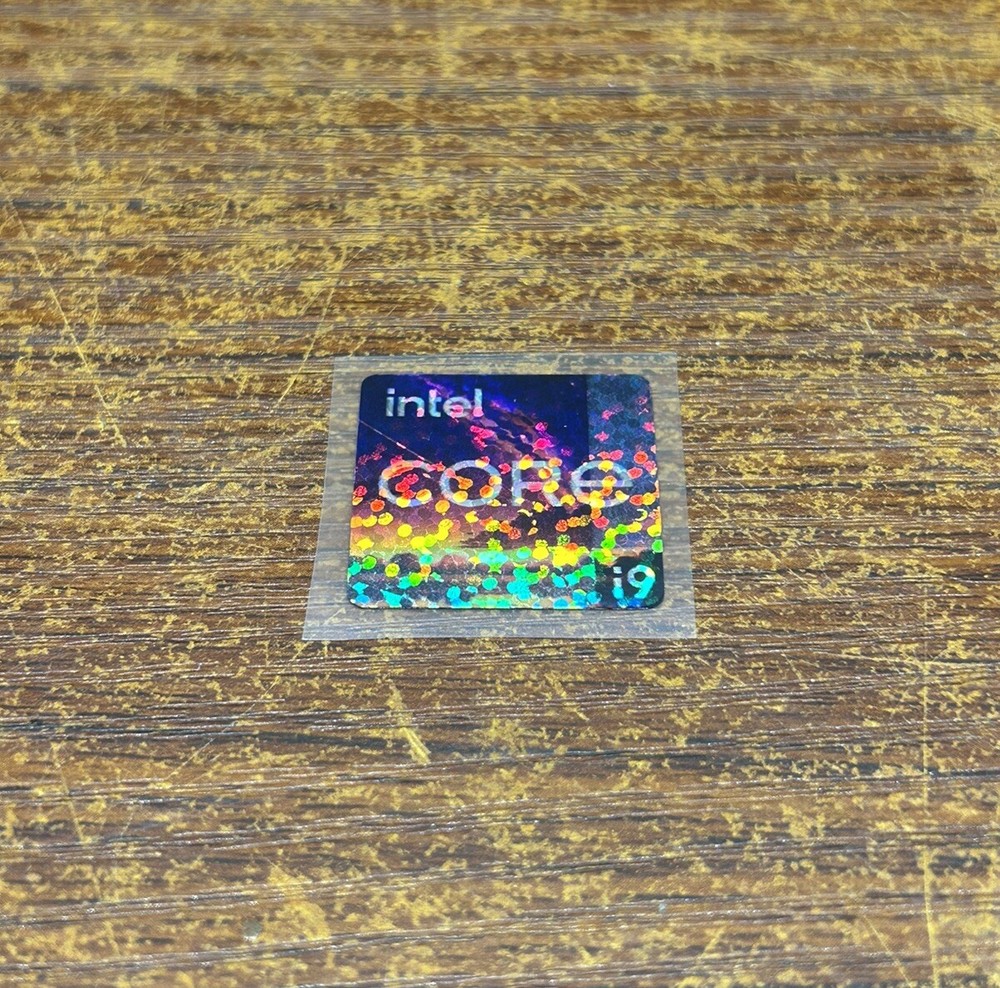 1x Intel Core i9 Desktop / Laptop Custom Sticker Label (NEW)