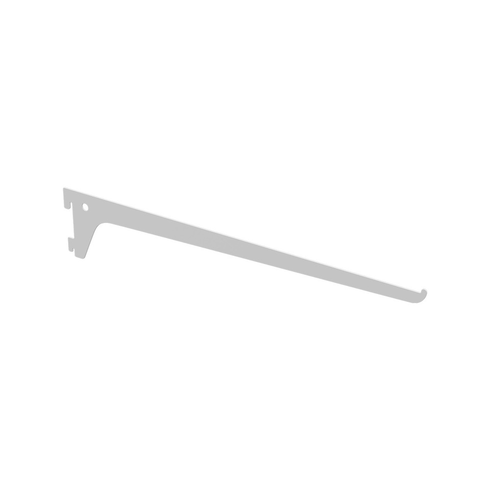 3x Flexi Storage Home Solutions 400mm White Single Slot Bracket