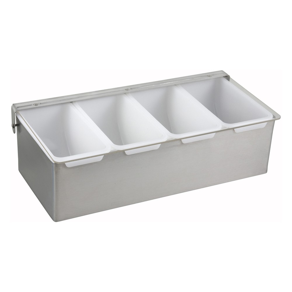 Condiment Holder, 4 Compartment, S/S Base (4 Each)
