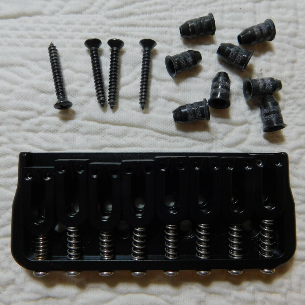 8 String HIPSHOT Style Hardtail Fixed Guitar BLACK BRIDGE ESP/LTD Ferrule