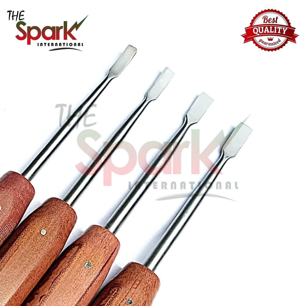 Bone Chisel Fiber Handle Surgical Orthopedic Set 4pcs