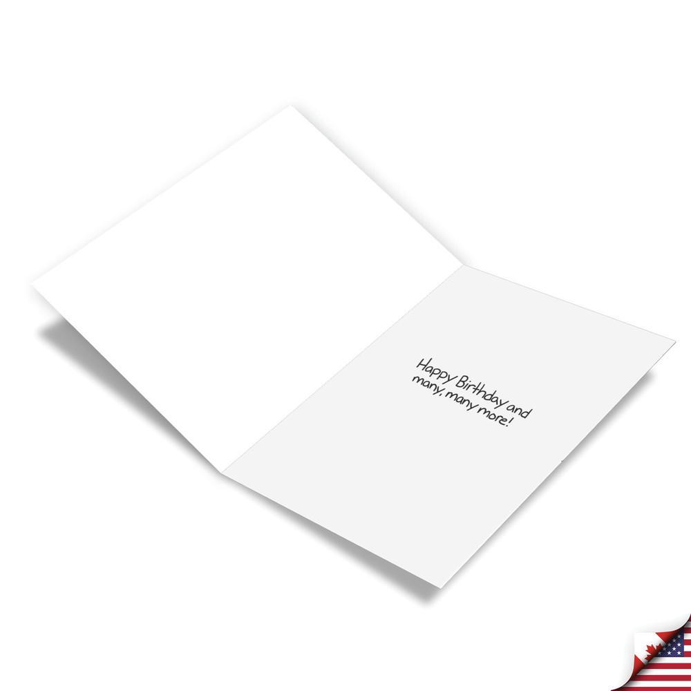 Cat Lives: Hilarious Birthday Printed Card with Envelope