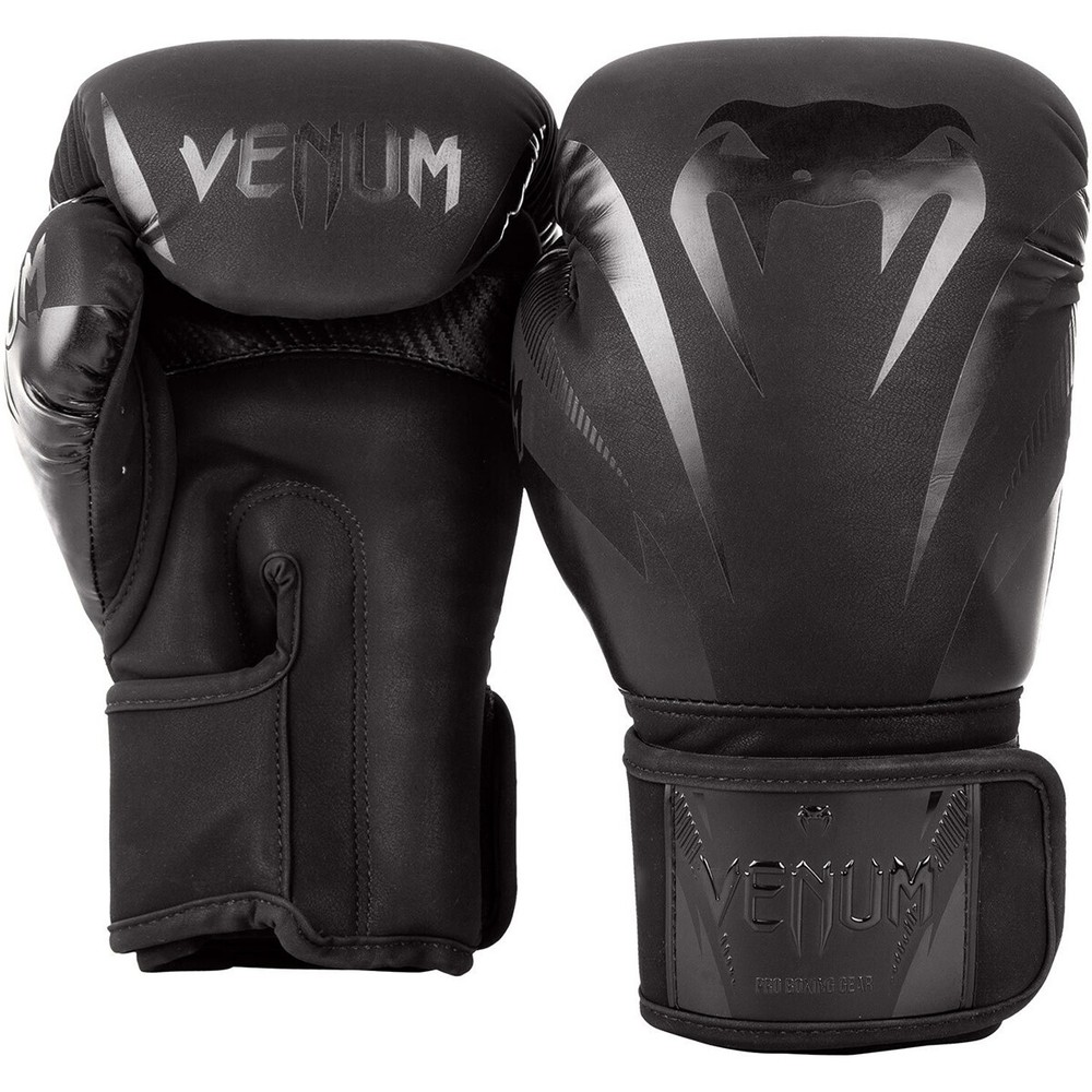 Venum Impact Training Boxing Gloves - Black/Black