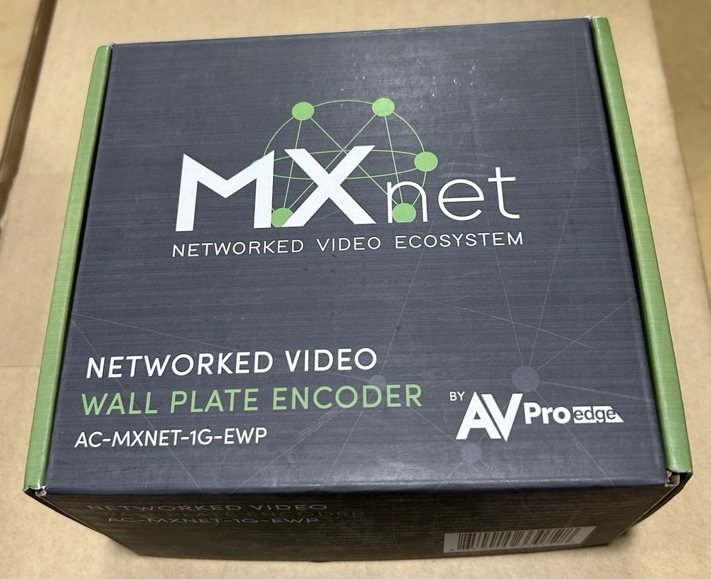 AVPro Edge MXNet AC-MXNET-1G-EWP 1G Wall Plate Encoder Device New