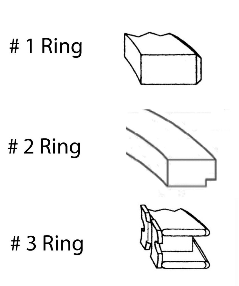 EngineTech Piston Ring Set for 1 Engine Standard Size Standard Size Direct Fit