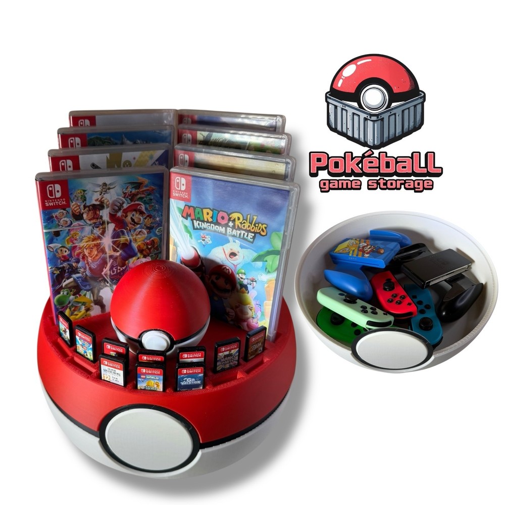 Pokeball Nintendo Switch Game Holder 35 Game Storage Rack Stand Switch/switch 2
