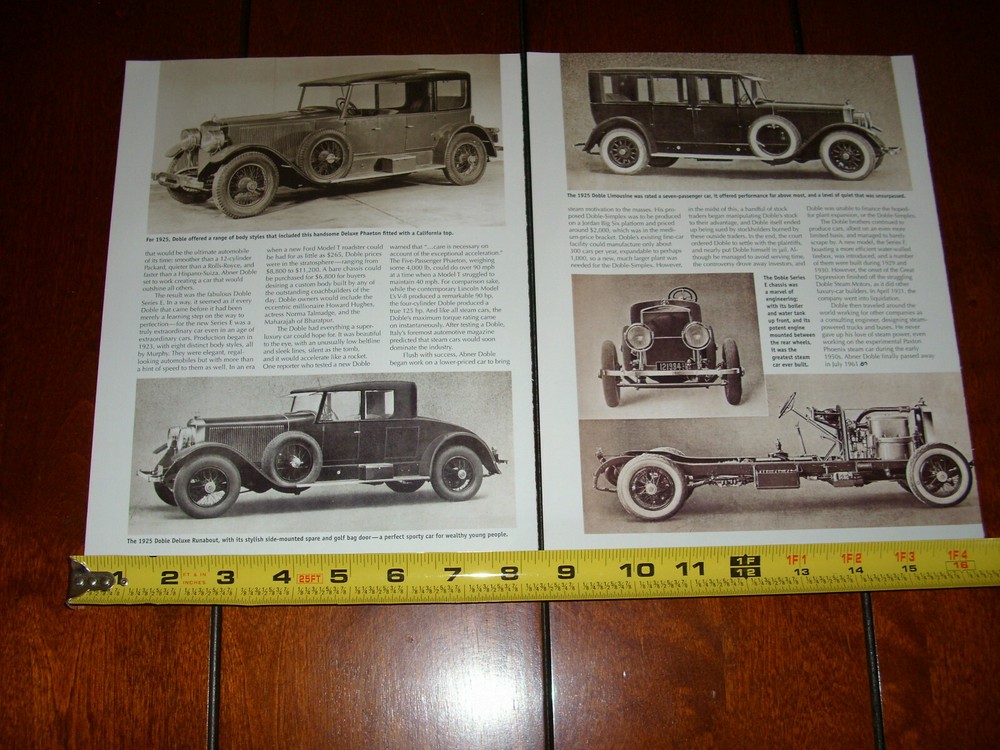 DOBLE STEAM CARS ORIGINAL 2019 ARTICLE