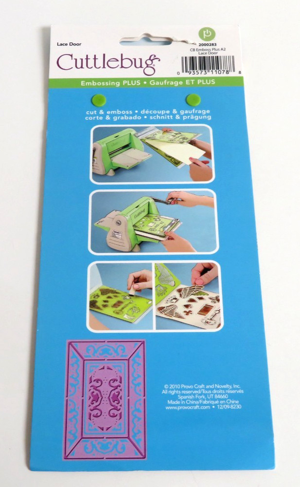 NEW Cuttlebug LACE DOOR EMBOSSING PLUS A2 Cut & Emboss Folder/Plates