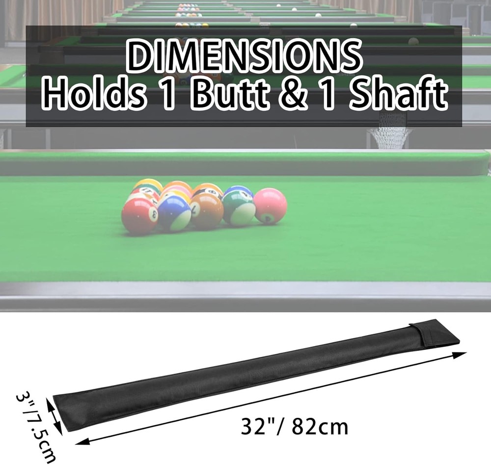 32 Inch Pool Cue Case Carrying Bag Black