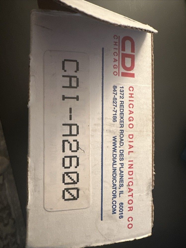CDI Chicago Dial Indicator Company CAI A2600