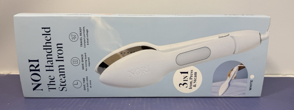 Nori Press Handheld Steam Iron - White