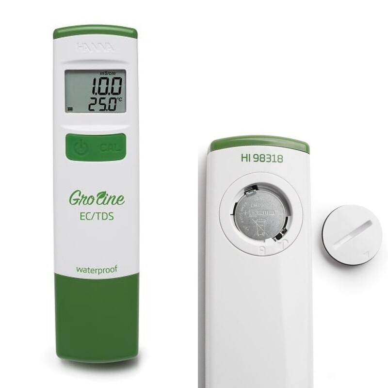 GroLine Waterproof EC/TDS (ppm) Tester (HI98318)