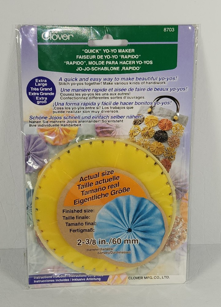 Clover Quick Yo-Yo Maker-Round 2-3/8" -8703