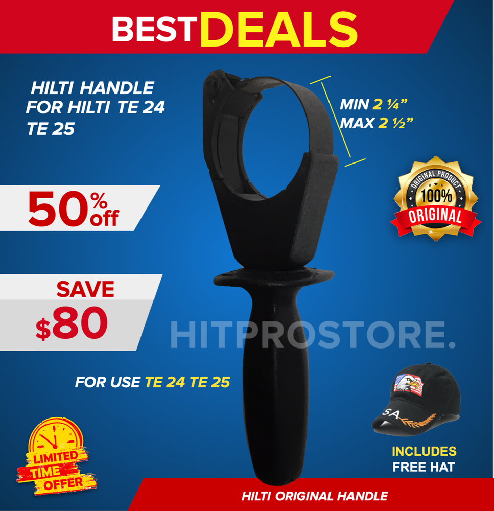 HILTI HANDLE FOR TE 24 AND TE 25, PREOWNED, FREE HAT, FAST SHIP