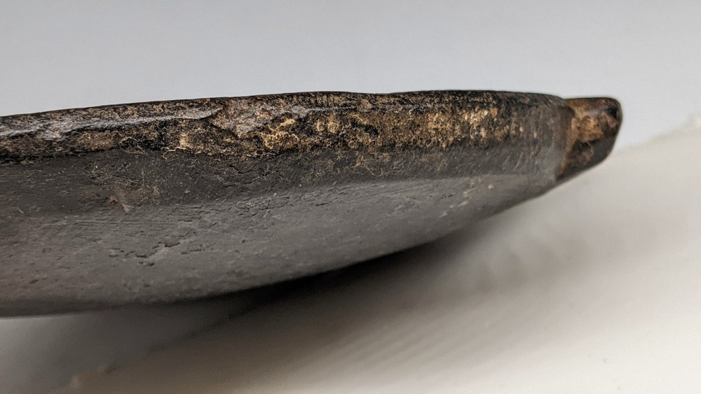 Antique Stone Plate Bowl Grinding