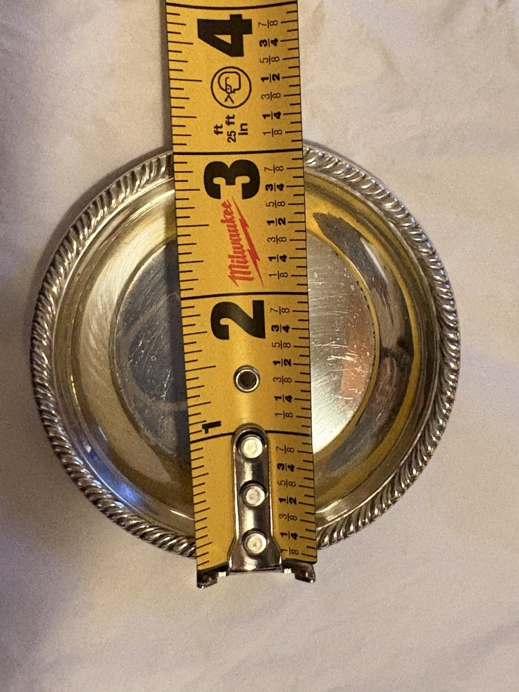 Solid Sterling Silver Vintage Nut Dish 3.25” 10.7 Grams