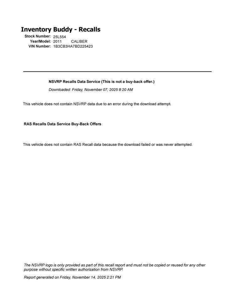 CALIBER 2011 High Mounted Stop Light 265007