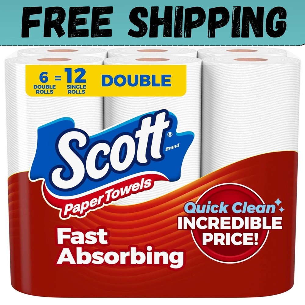 Scott Paper Towels, Choose-A-Sheet,(108 Sheets per Roll)