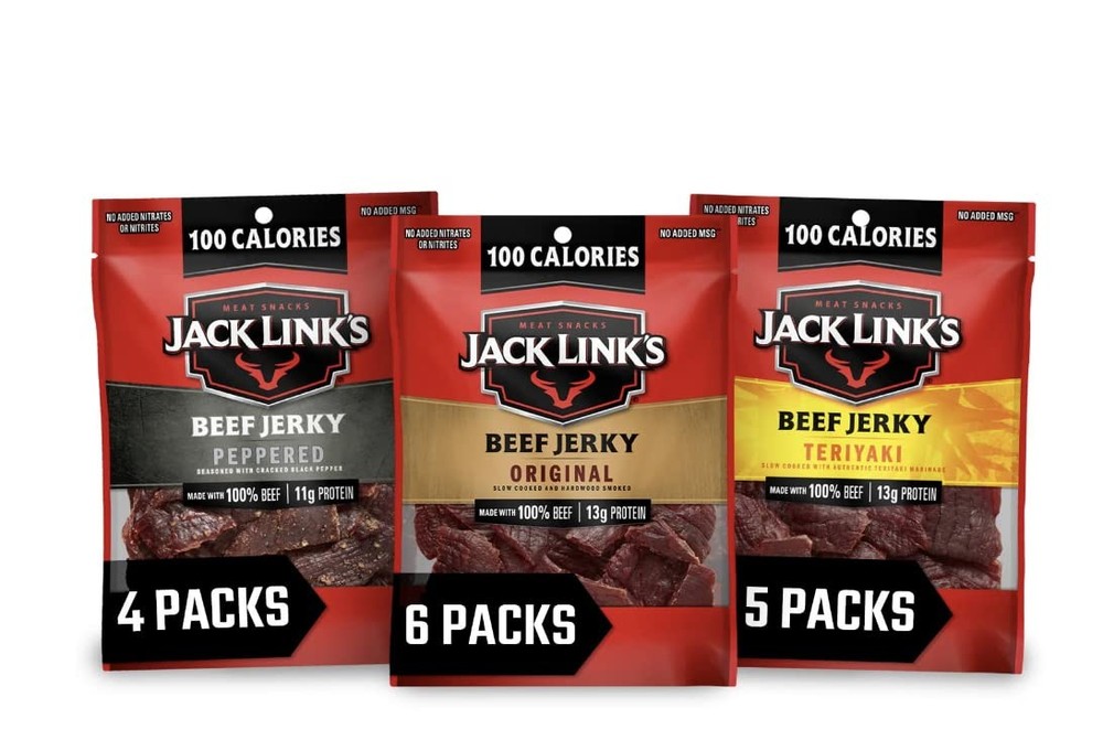Beef Jerky Variety Pack – Includes Original, Teriyaki and Peppered Jerky, Bul...