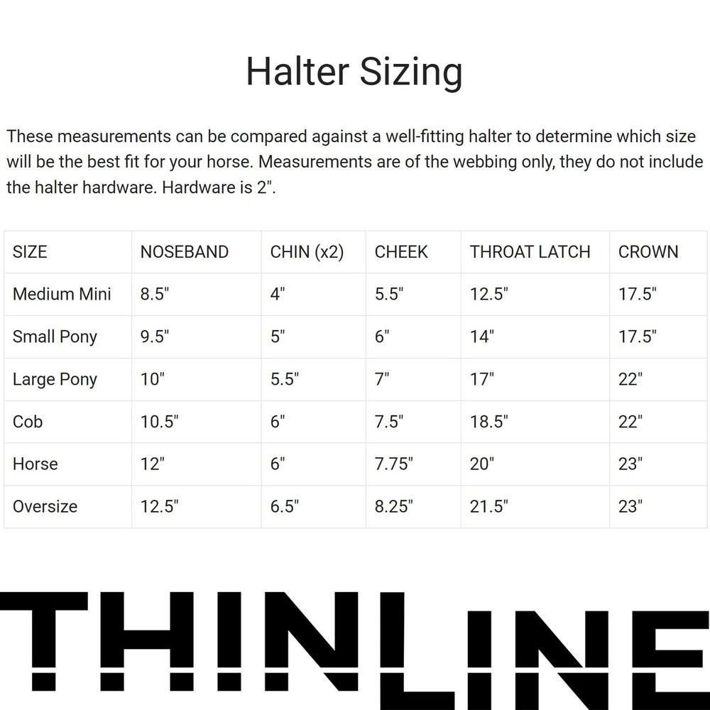 Thinline Turnout Halter for Use with Grazing Muzzle | Horse Equine Safe Comfo...