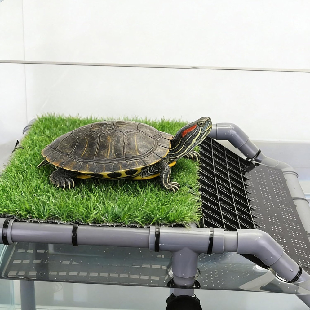 Extra Large Standing Turtle Basking Platform, 13" Width Resting Area, DIY Baskin
