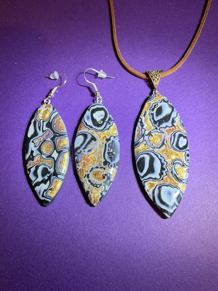 pendant and earring set