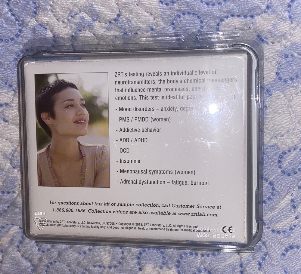 ZRT Laboratory Neuro Transmitter Home Test Kit Neurotransmitter - open Box