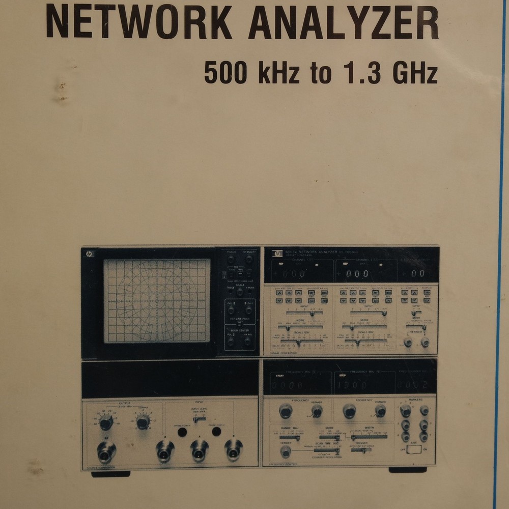 HP 8505A Network Analyzer Service Manual With Schematics Original Book!