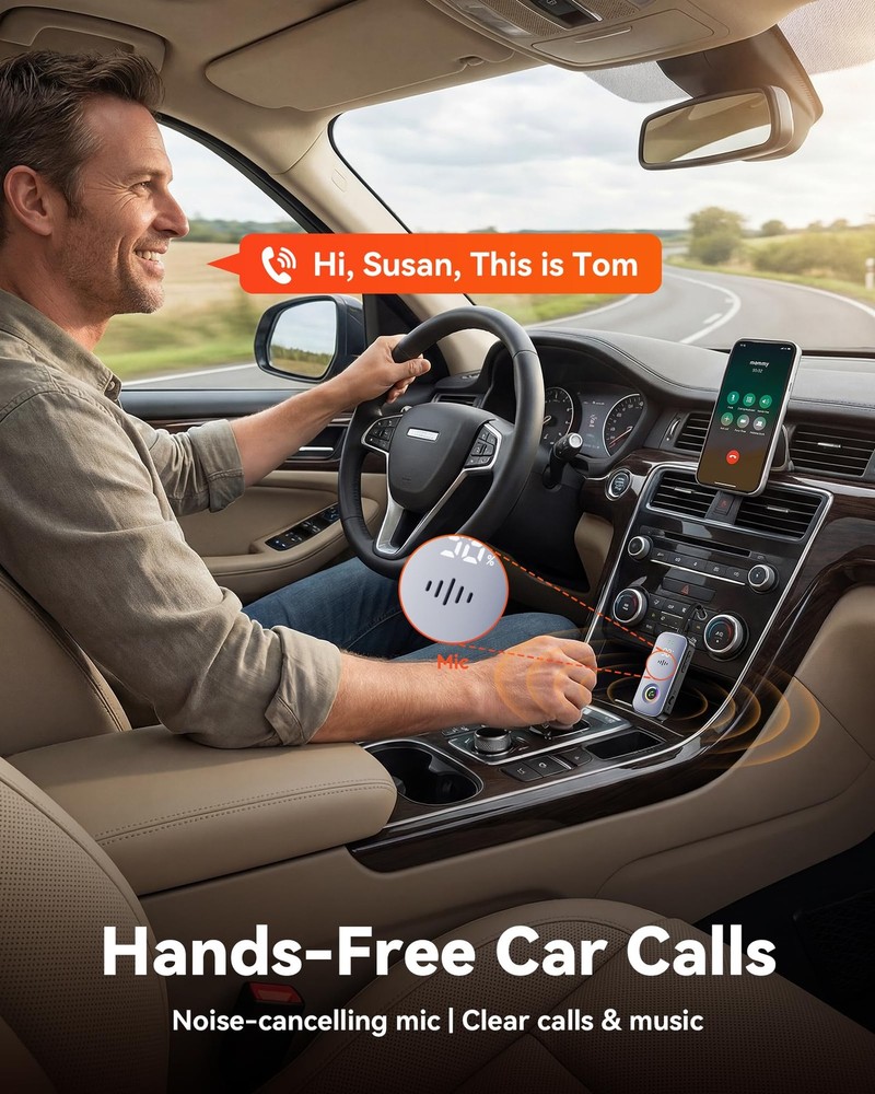 2026 Model 2-in-1 Bluetooth Transmitter Receiver, Low Latency Dual Link Audio...