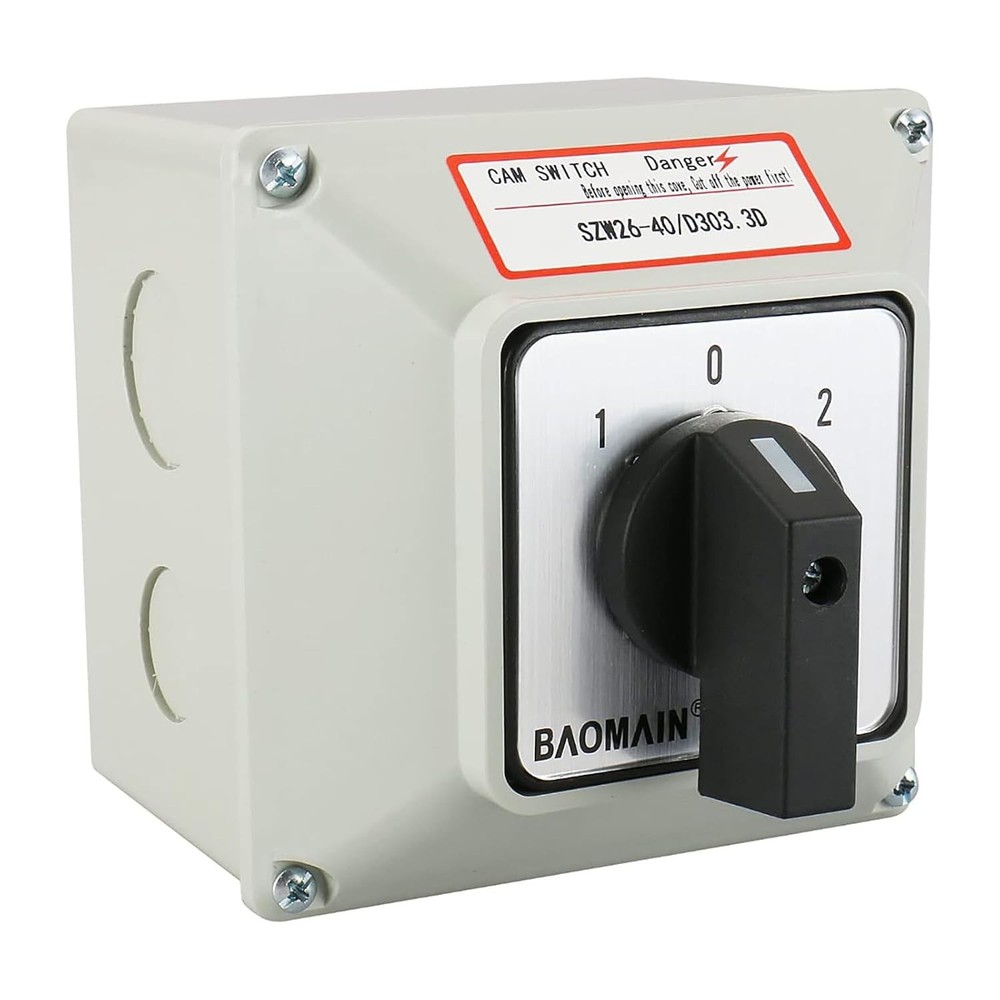Universal Rotary Changeover Switch - with Master Switch Exterior Box 660V 40A...