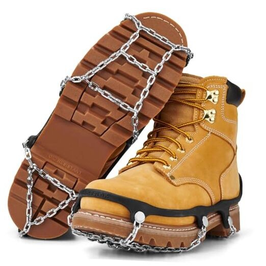 Traction Chains for Walking on Ice and Snow (Pair) Medium