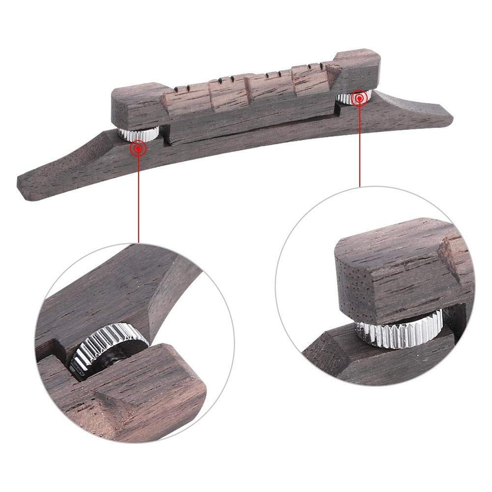 Mandolin Bridge Rosewood Adjustable Replacement Playing...