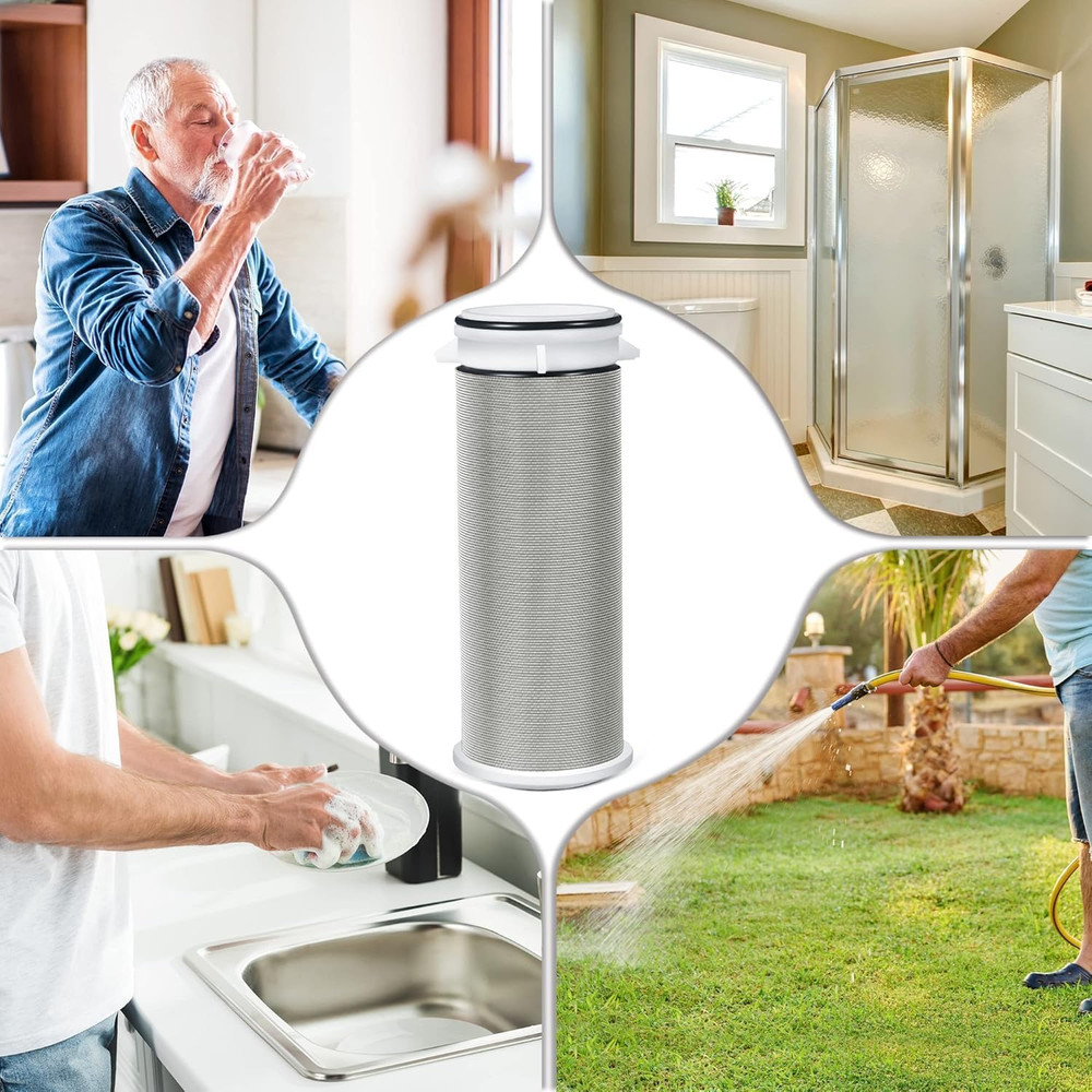 2 Pieces Spin Down Sediment Filter with Brush, Spin Down Sediment Filters Replac