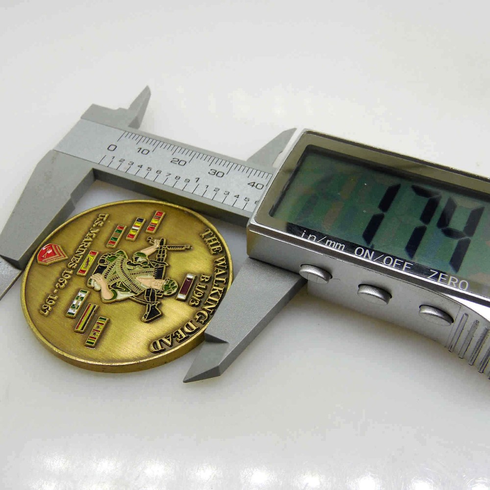 U.S. MARINES WALKING DEAD CHALLENGE COIN