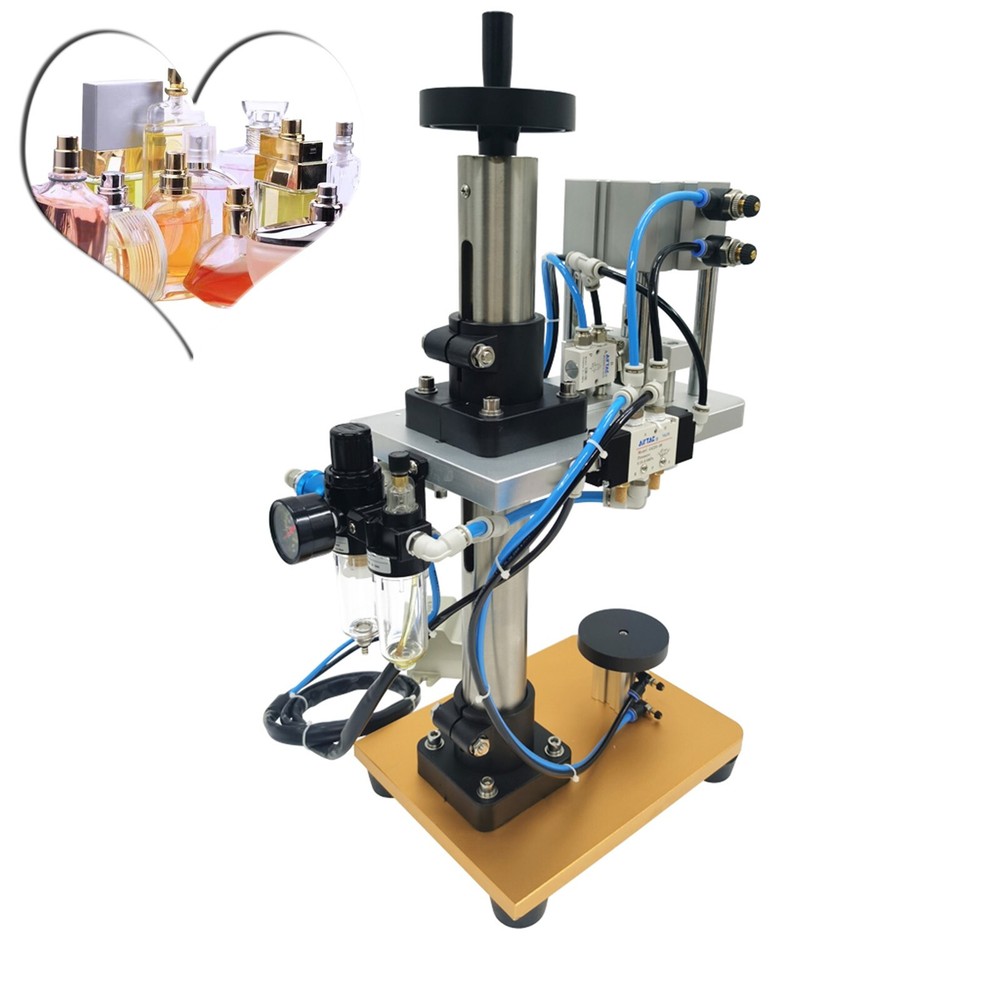 Pneumatic Perfume Bottle Sealing Machine Explosion Proof Type Diameter 0.59"