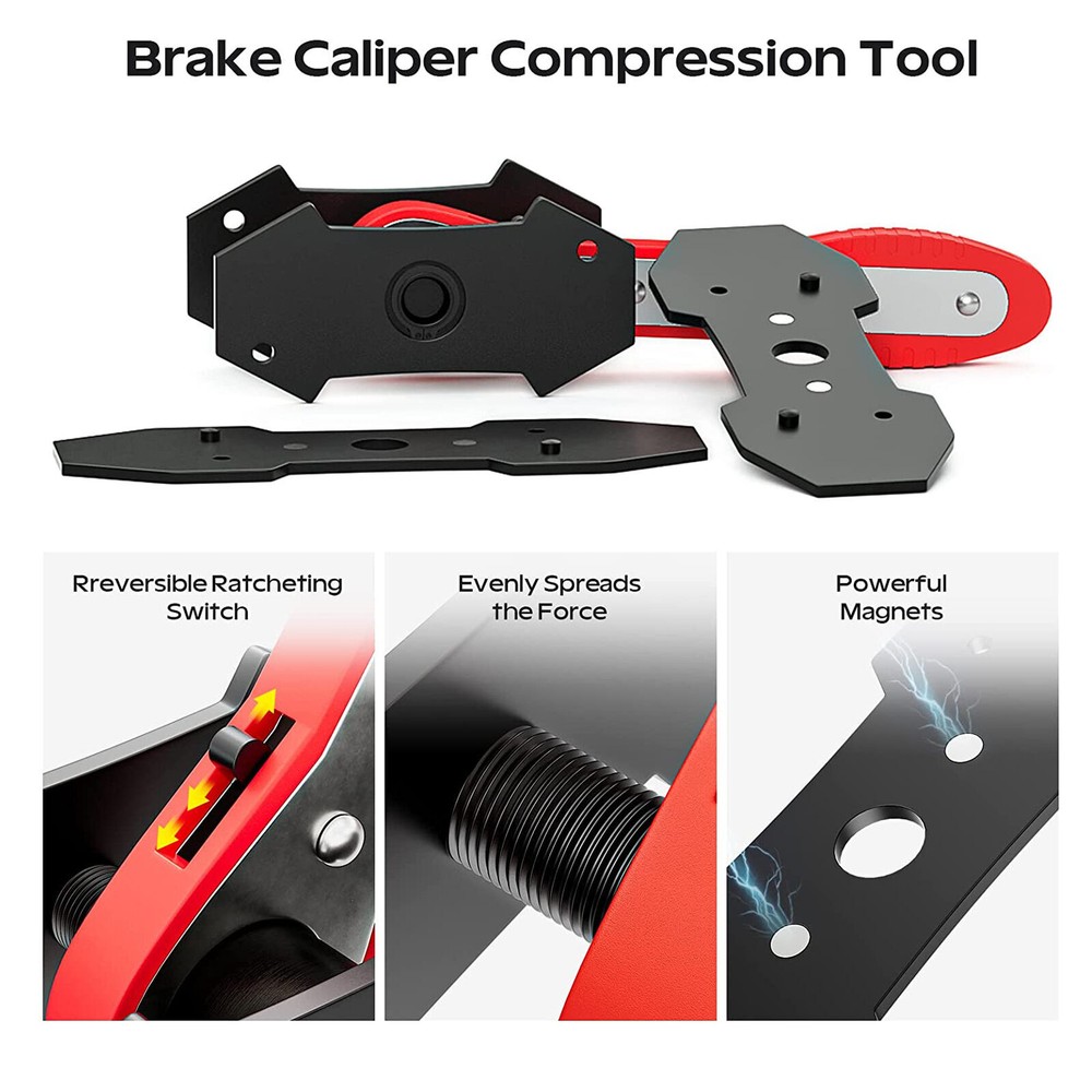 Disc Brake Pad Spreader Piston Compressor Installation Caliper Steel Press Tool