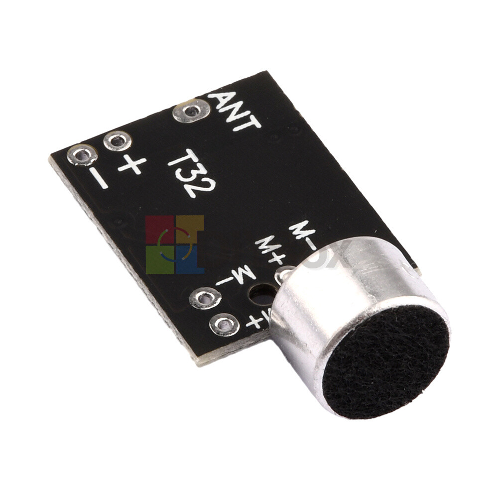 Wireless Microphone MIC FM 10dBm Transmitter Module Support Dual-channel Stereo